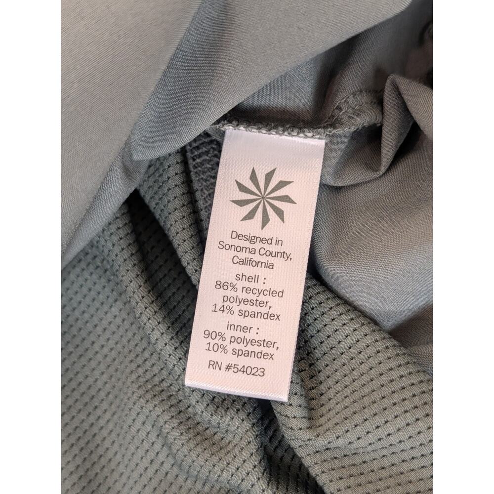 Athleta Skort Shorts Womens S Skyline Paper Bag Tie Elastic Waist Olive Green - Picture 9 of 9